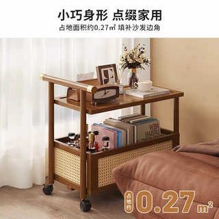 楠竹多层置物架落地卧室书架家用厨房可移动收纳架子