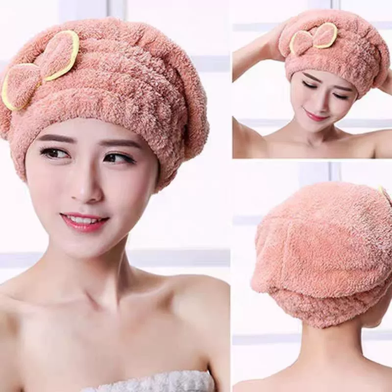 Хватает полотенце для волос, быстрая сушка шарф, shower cap