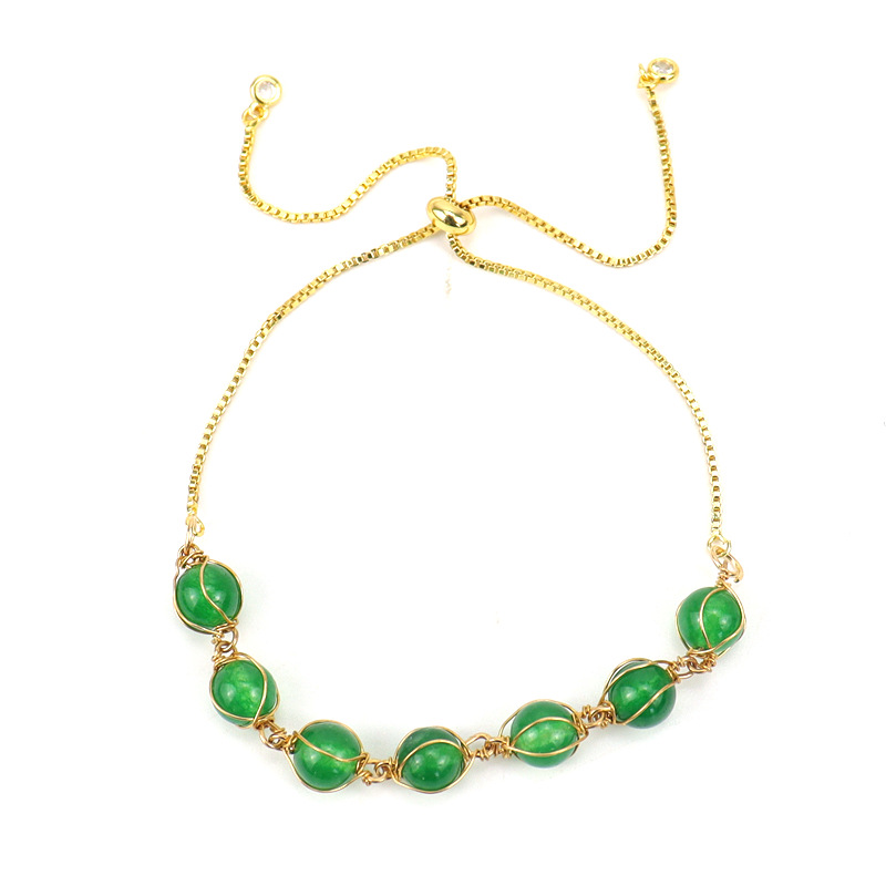 Fashion Geometric Alloy natural stone Plating Bracelets 1 Piece