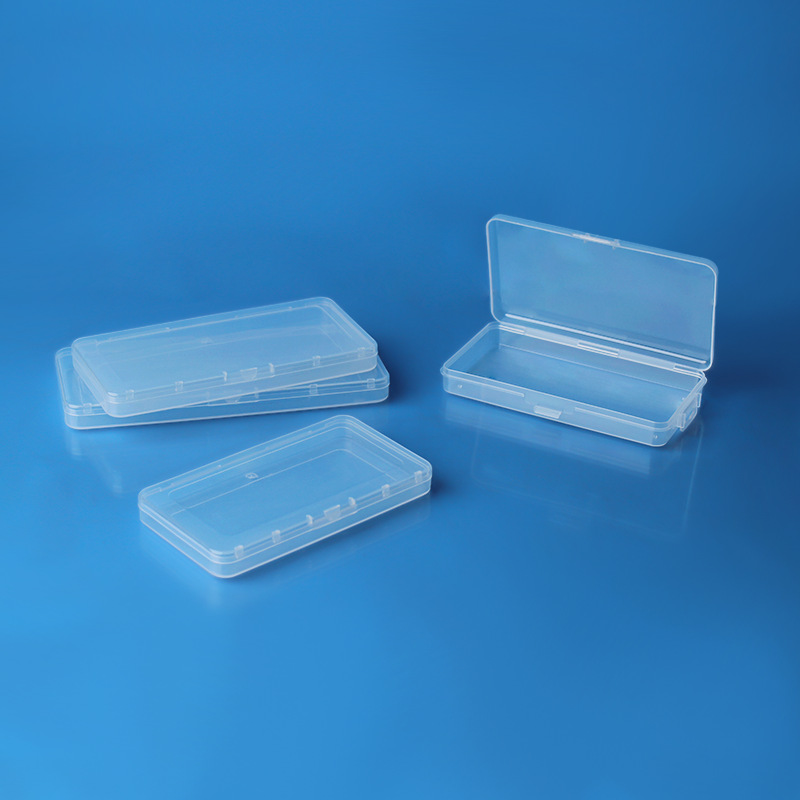 Caja de plástico PP transparente rectangular, hardware, componentes electrónicos, caja de almacenamiento, aparejo de pesca, gancho de pesca, papelería, caja de embalaje
