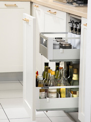 304 stainless steel kitchen cabinet small size drawer type single and double layer spice and storage rack pull-out shelf 350 depth