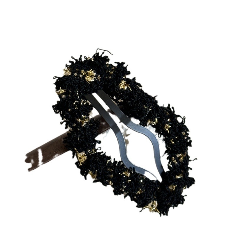 Francouzský temperament atmosféra smysl podzim a zima mrak barva vlna sponka do vlasů přestávka klip Čistá červená ofina sponka do vlasů vlasové doplňky ·_voghion.com