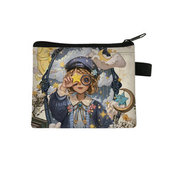 2024新款第五人格兒童迷你零錢包拉鏈卡包硬幣鑰匙短款收納包批發