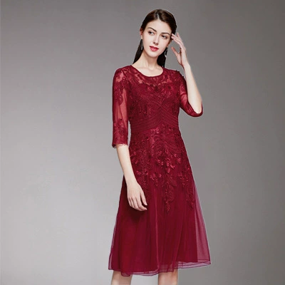 Трансграничная плюс размер платья весна и лето счастливый мать-в-законе Свадьба Банкет мать-в-законе платье свадьба мать-в-законе красное платье цельный доставки