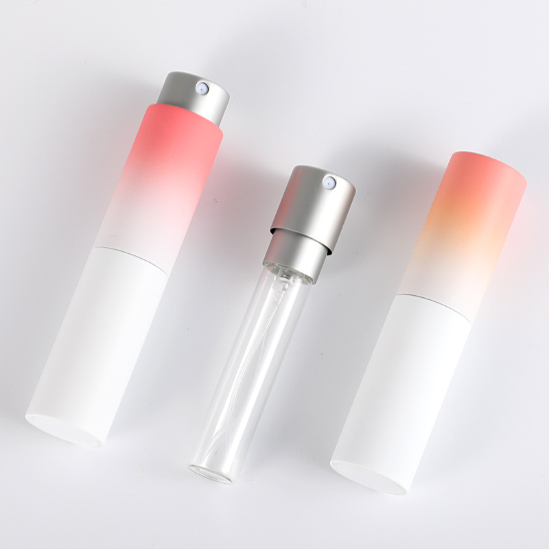 Perfume sub-botella giratoria botella de spray oral portátil de viaje pequeña regadera 8ml botella vacía de vidrio de maquillaje de alta gama