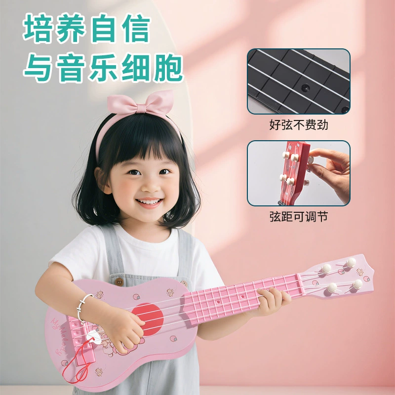 Санрио Ukulele с нотами, гитара для начинающих, игрушка-музыка в виде мультяшного персонажа