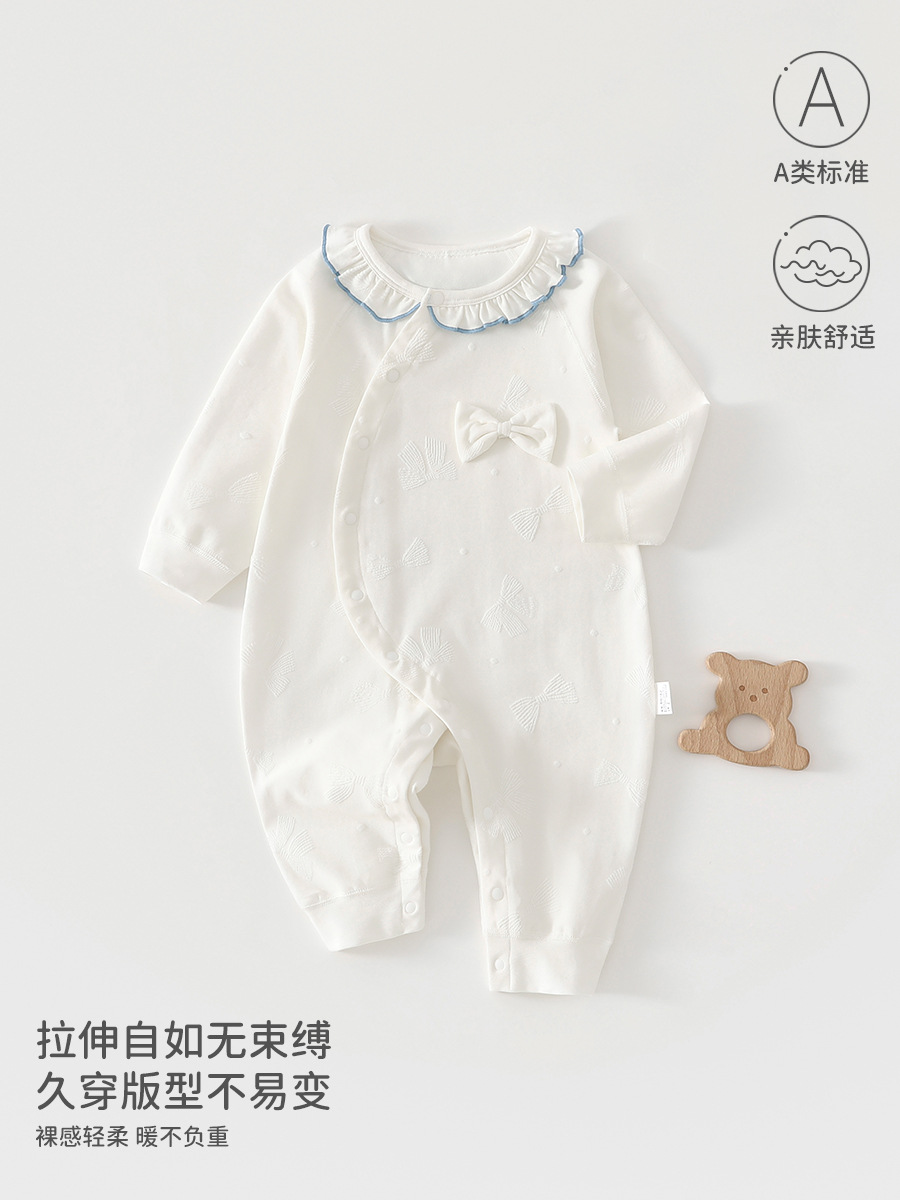 Baby overcoat cómodo sin hueso un tipo de ropa de primavera y otoño recién nacido ropa dulce Anyang ropa infantil ropa de escalada
