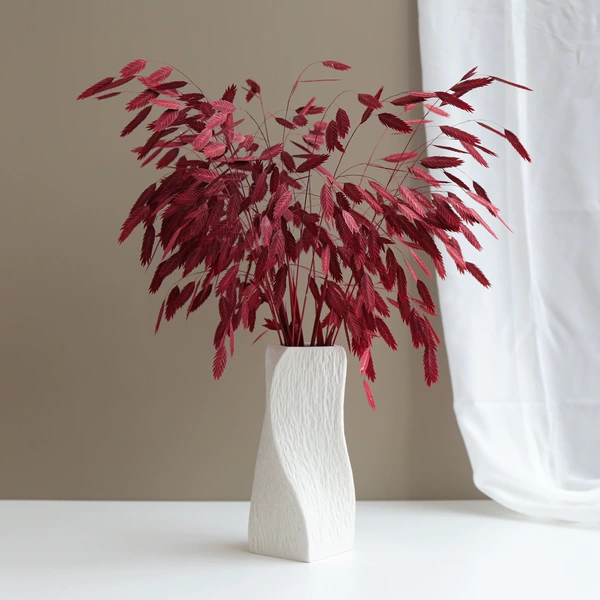 Large twist [stone pattern] + red small grass [dried flower set]