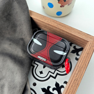 Animation Deadpool for AirPods1/2/3/4/5 Generation Apple Wireless Bluetooth Headset Protective Cover pro2 Soft Shell