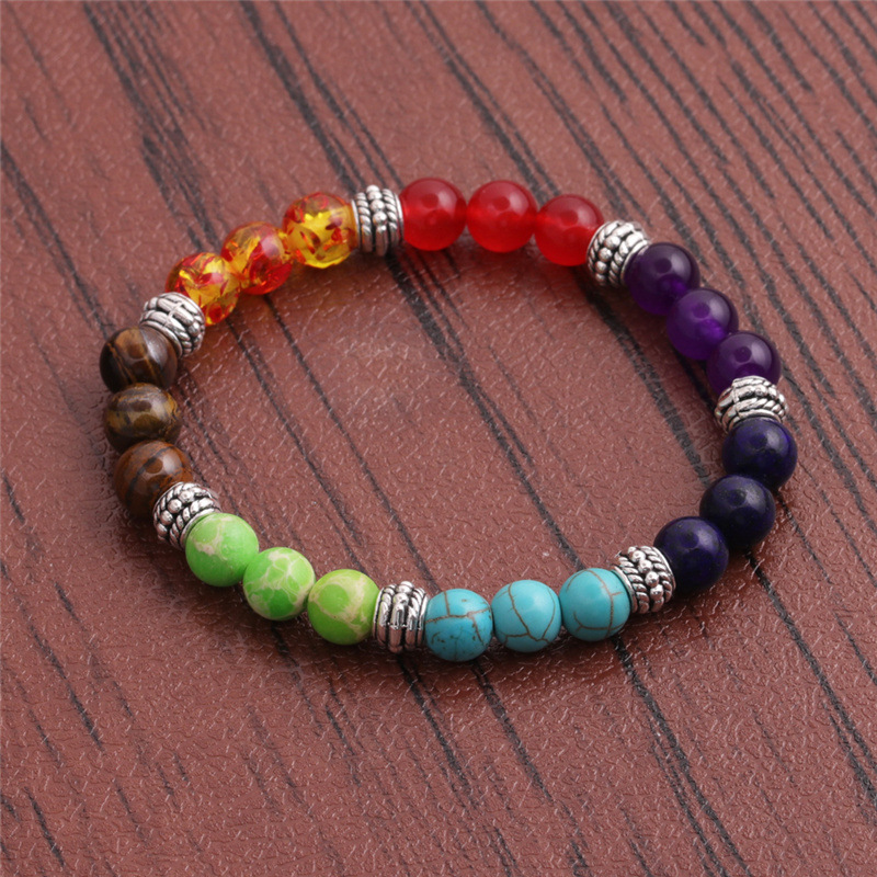Fashion Simple Color Beaded Heart Bracelet