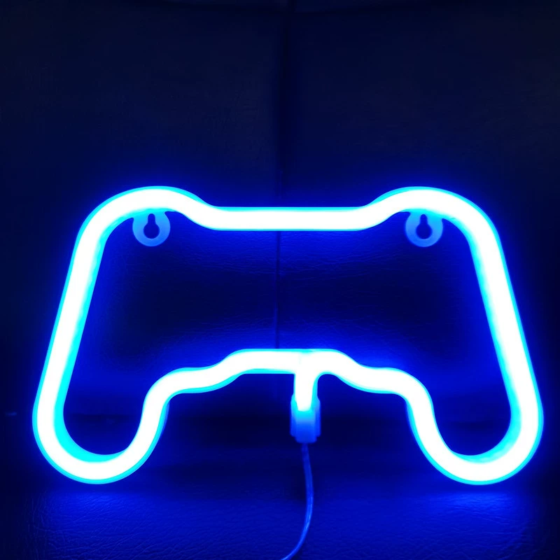 LED неоновая модель-лампа (Tetton) — USB + батарея, различные формы и цвета, декоративная 27×20×2.8 см