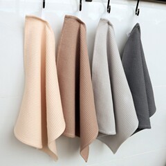 100% Cotton Waffle Dish Towel Solid Color Square Napkin Waffle Tea Towel Absorbent Kitchen Towel Dining Table Cotton Napkin
