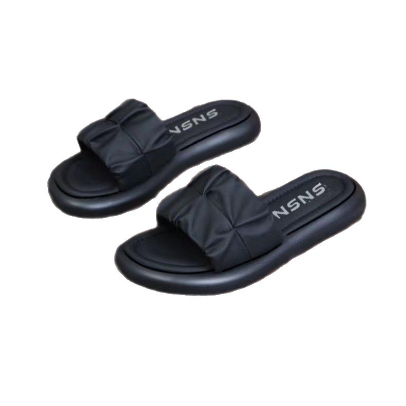 2026 zapatillas de verano de estilo de moda de una palabra zapatillas de mujer con falda de playa zapatillas frías