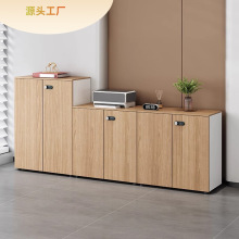 办公室文件柜矮柜储物柜木质隔断文件柜子带密码锁档案资料文件柜