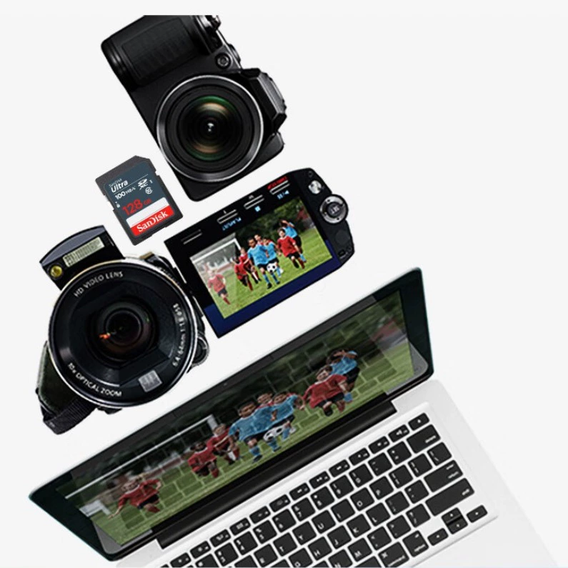 Sandisk, камера, цифровая карта памяти, 64 ГБ, C10