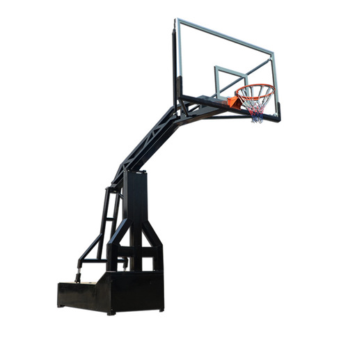 Leiying standard basketball stand outdoor adult mobile outdoor basketball stand competition imitation hydraulic household basketball stand manufacturer