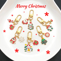 漫画クリスマスシリーズかわいいクリスマスツリー老人キーホルダークリエイティブバッグペンダントホリデーギフト卸売