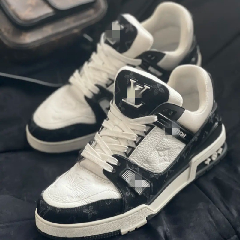 Zapatos de entrenador de casa de burro 1 generación pequeña gorda Dingxin vaquero impresión azul zapatos de suela gruesa hombres y mujeres zapatos de moda casuales versátiles