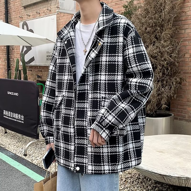 2024 Primavera y otoño Chaqueta guapa Hombre ins High Street Trendy Marca Hong Kong Estilo japonés Harajuku Chaqueta suelta de moda coreana