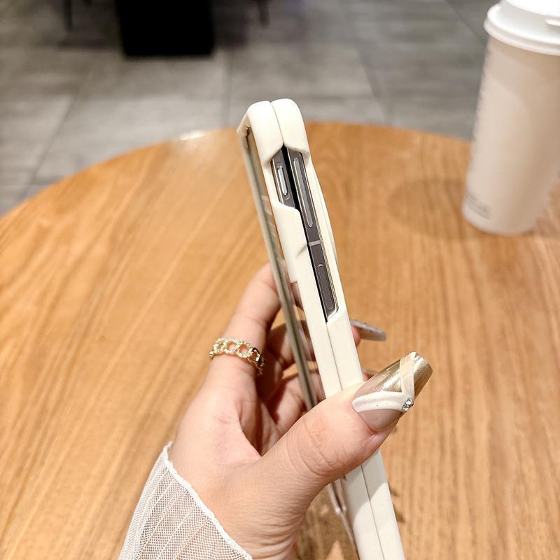 OPPOFindN5 携帯電話ケースに適した新しい折りたたみスクリーンハイエンド液体シリコーンフリップカバー落下防止保護カバー女性用|undefined