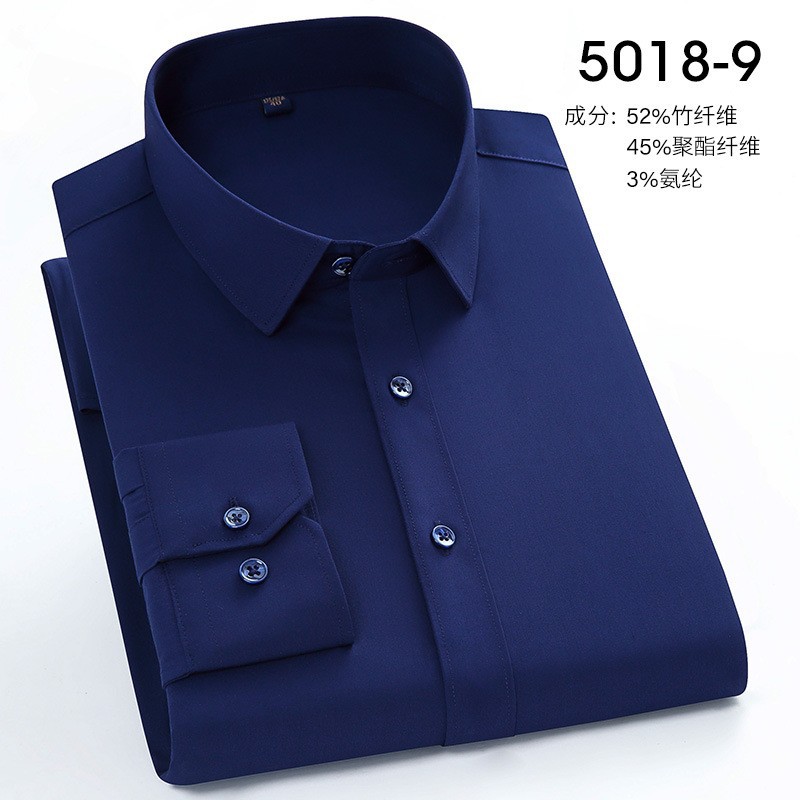 네이비-긴 소매-남성