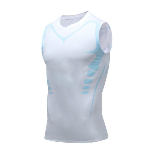 Men's Compression Sport Running Fitness Top Quick-Dry Long Sleeve High Elastic Training Breathable High Collar Base Layer Shirt