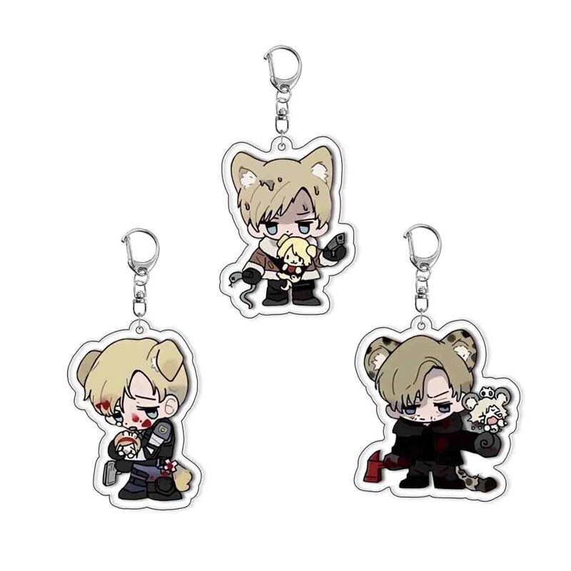 Resident Evil-themed acrylic keychain, game and anime merchandise, available in stock for cross-border sales, cute pendant, perfect as a gift Resident Evil-themed acrylic keychain, game and anime merchandise, available in stock for cross-border sales, cute pendant, perfect as a gift
