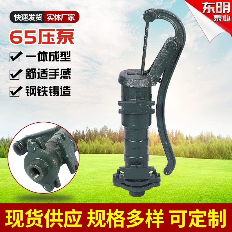 Чугунный ручной ручной насос старомодный ручной насос для промышленного ручного прижимной машины для воды головки скважины 65 насос