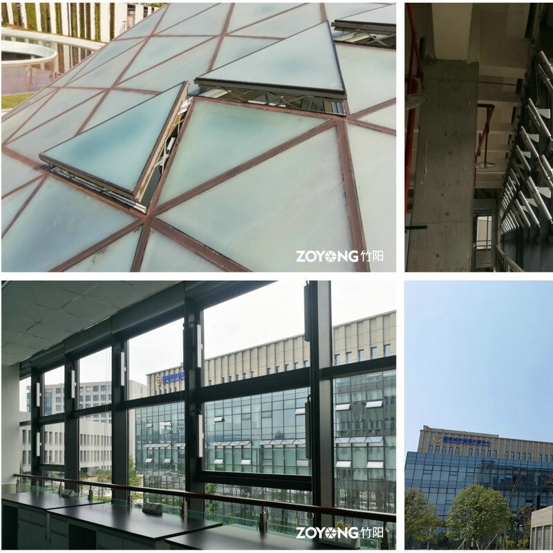 Special-shaped skylight bamboo Sun welding skylight fire smoke exhaust window triangle skylight window opener