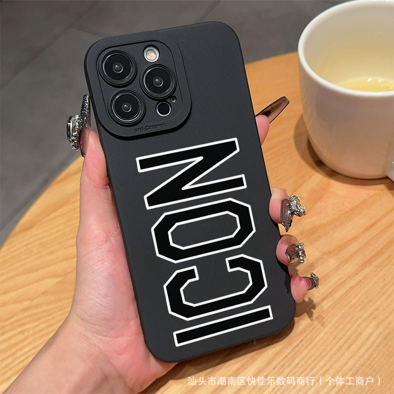 Creative Icon English-Style Protective Case for iPhone 11/12/13 Pro, Apple 14/15/16/17 Phone Case