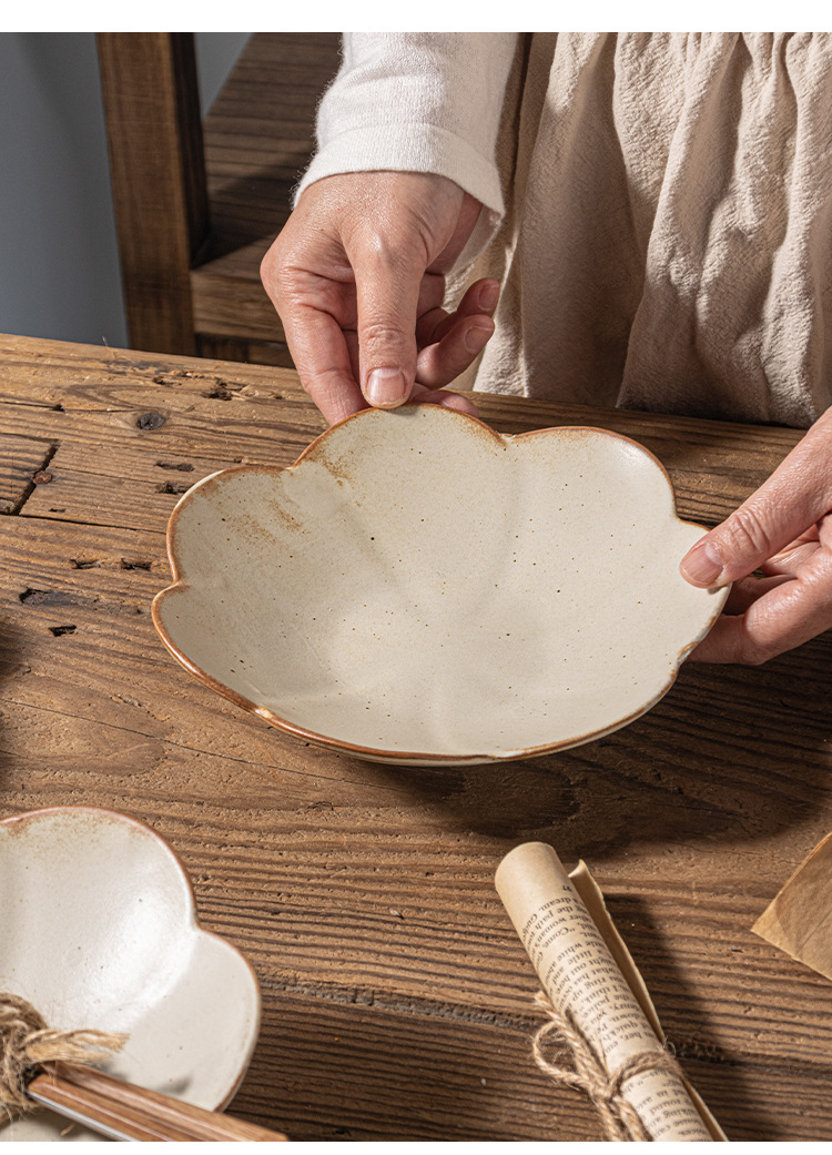 810g Weight Tableware Kitchen and drinking utensils 1 Piece Quantity Home, Daily Occasion Retro Flower Ceramics Tableware 1 Piece
