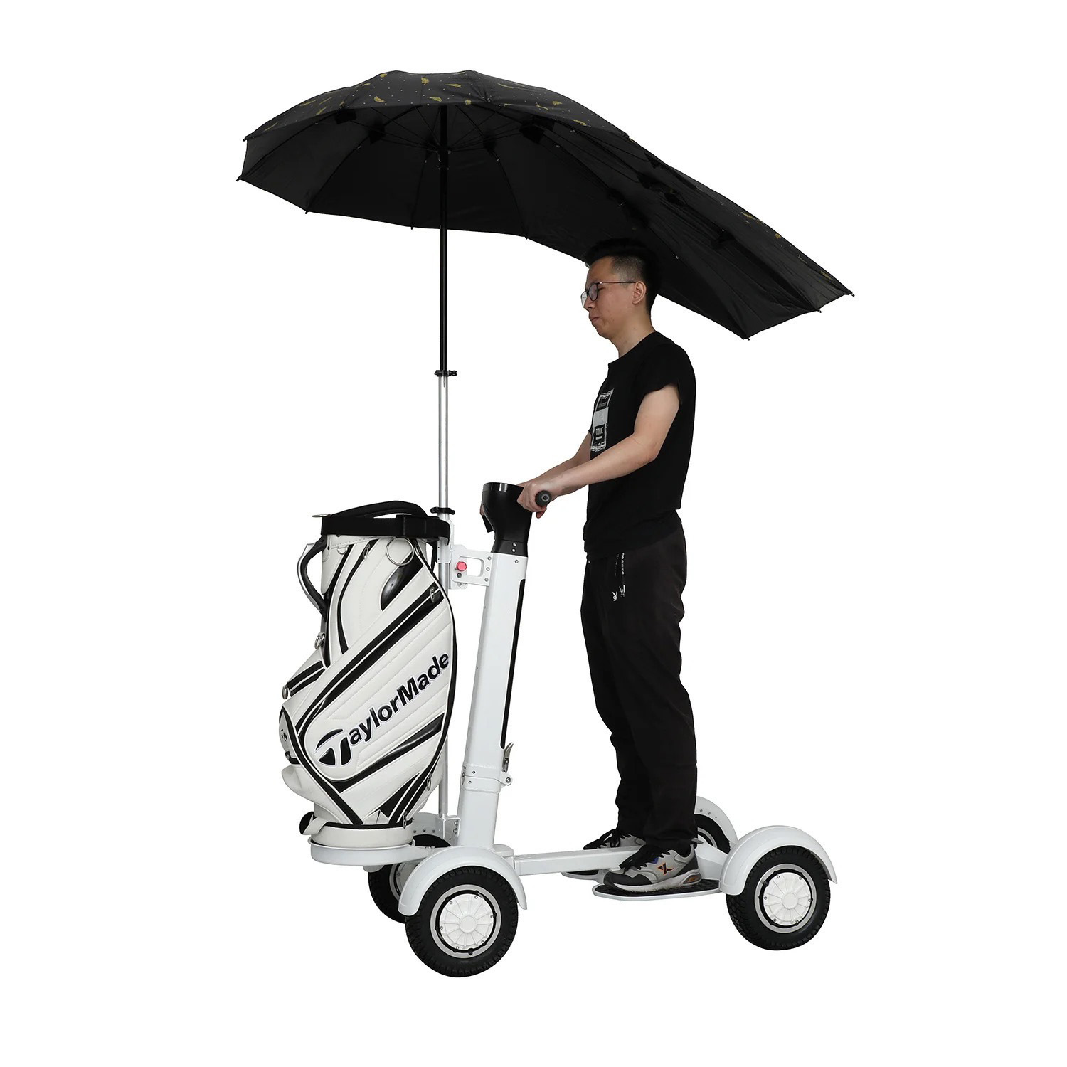 Retuol Four-Wheel Electric Golf Cart Foldable Golfing Artifact Course Mobility Vehicle Can Be Exported Cross-Border