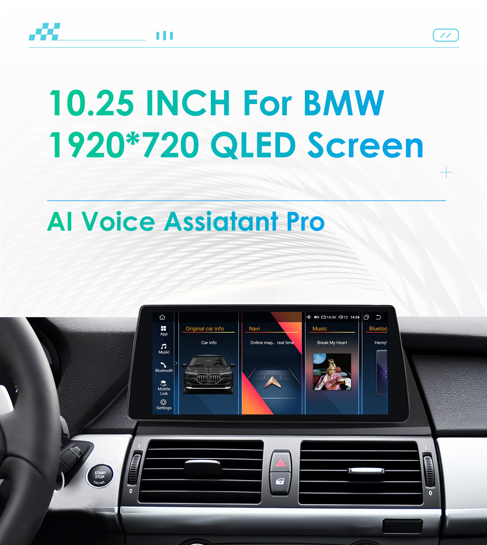 Cross-Border Suitable for 11-14 Bmw X5 X6 Navigation Android Large-Screen Smart Car Mp5 Navigation All-In-One Machine