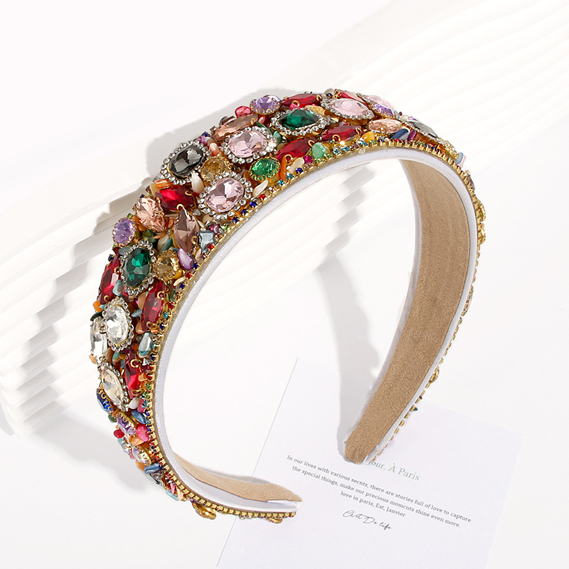 Luxurious Geometric Rhinestone Hair Band display picture 5