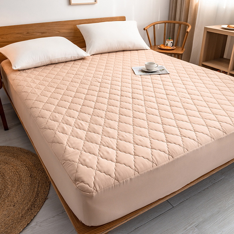 Cama de algodón impermeable clase A transfronteriza amazon cama de cama lavable en máquina cubierta de colchón de color sólido cama de comercio exterior cama de cama