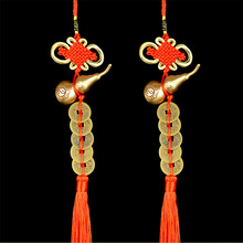 五帝钱大号铜葫芦家用门对门挂饰中国结纯铜正品铜钱家居饰品批发