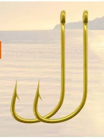 High-Quality Tube-Shaped Gold Sleeve Fish Hooks with Barbs, Barbless Fish Sleeve Hooks, Long-Handled Thin Crucian Carp Hooks, Small Fish Hooks