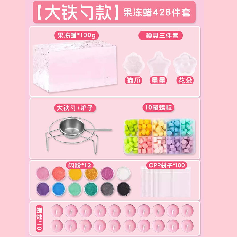 Colorido transparente jalea cera pellizco música DIY material paquete traje molde niños juguete niña descompresión artefacto