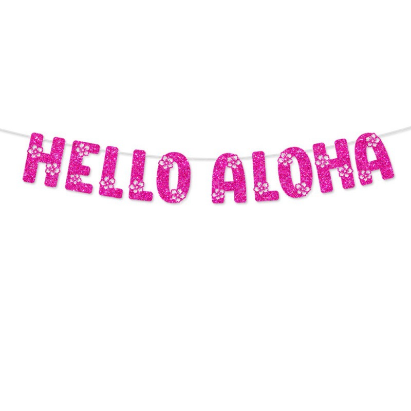 Europa y Estados Unidos transfronterizos Hawaian decoración de la bandera espiral verano flamenco espiral colgante Aloha bandera