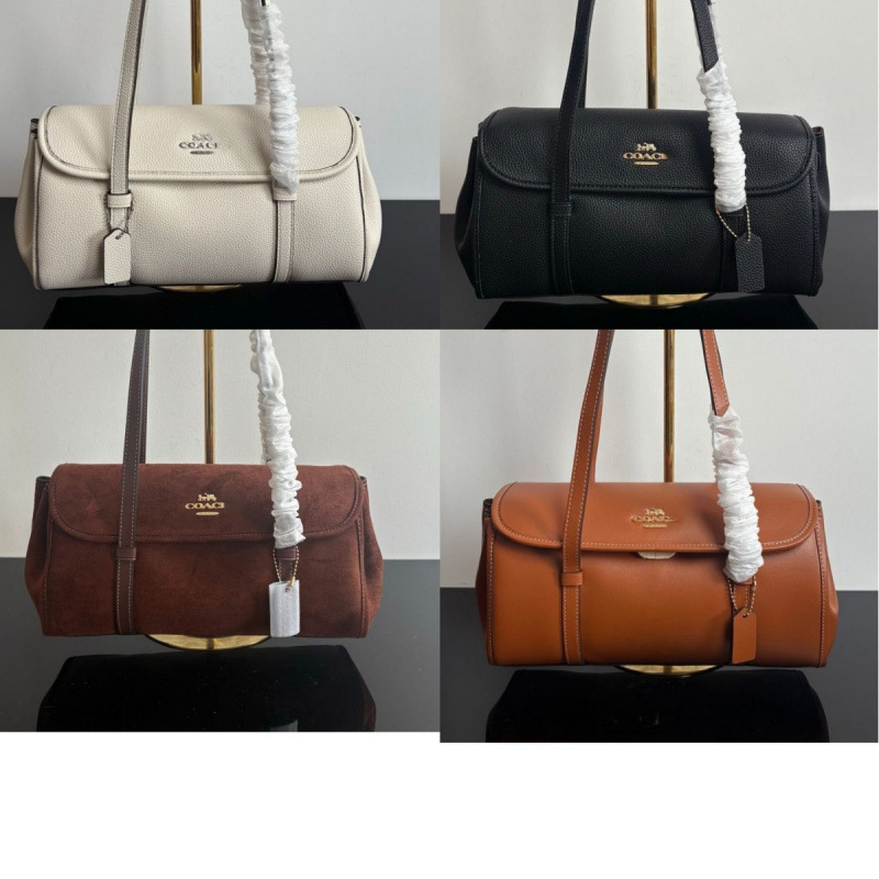 Coach's New C Brand Women's Bag Birdget Briefcase Bowling Shoulder Tote Bag Large Capacity Baguette Bag Trendy