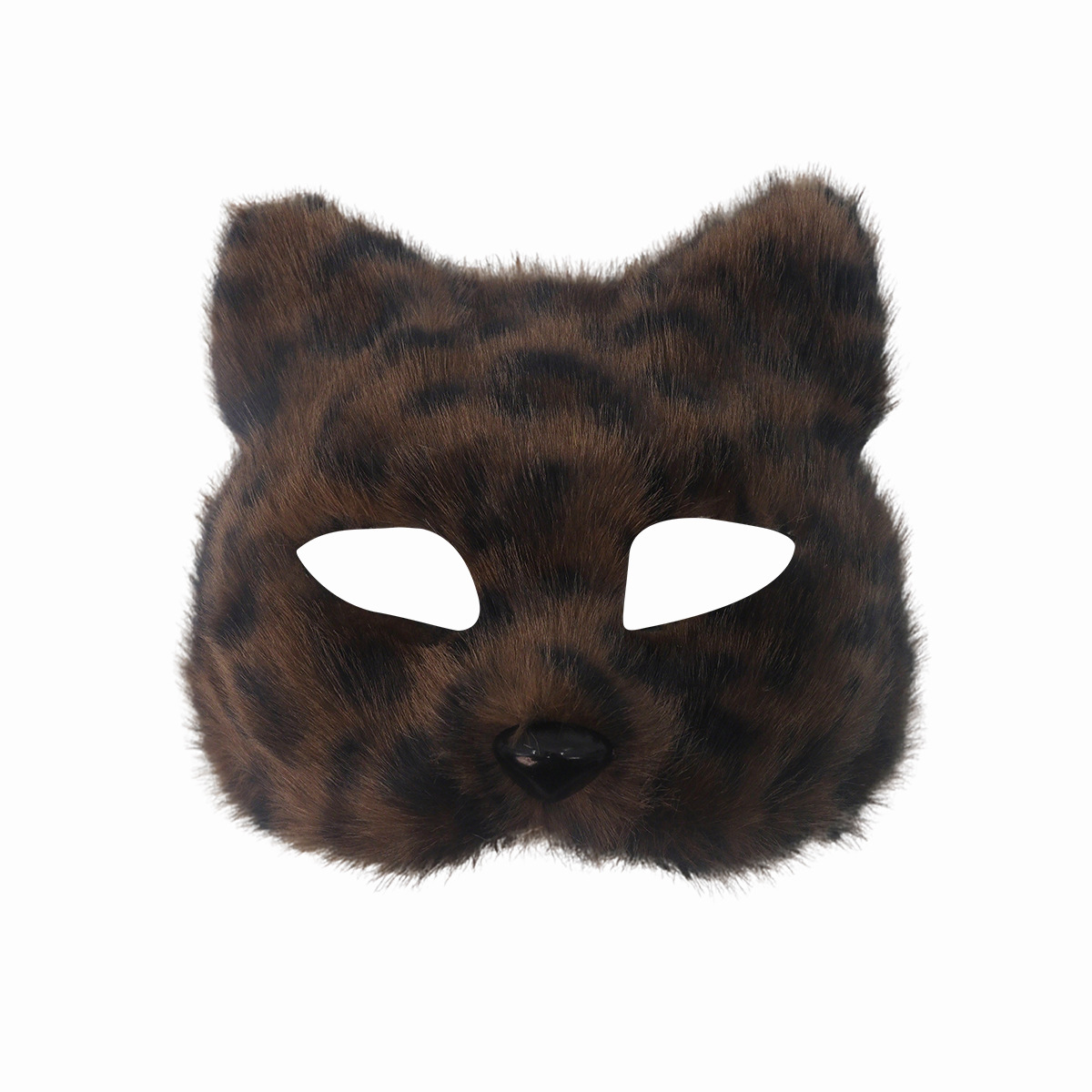 Halloween nuevo medio cara zorro máscara de peluche gato fuego props de fiesta maquillaje fábrica de ropa de baile al por mayor