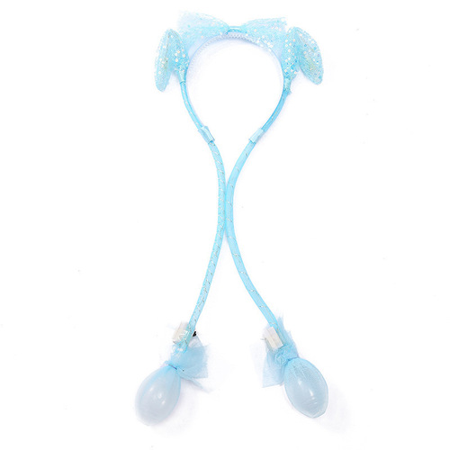 Internet celebrity luminous rabbit ear headband flashing moving headband night market stall girl gift headwear toy wholesale decoration