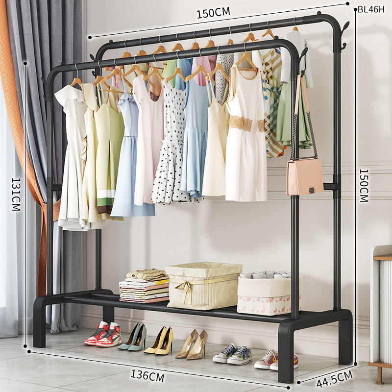 150cm [블랙 더블폴] 업그레이드된 다리 강화 -