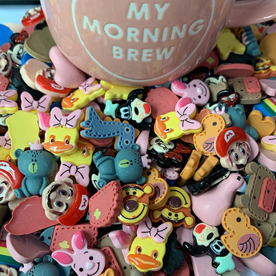 卡通头像树脂diy配件 立体饰品手工儿童头饰材料手机壳装饰贴片