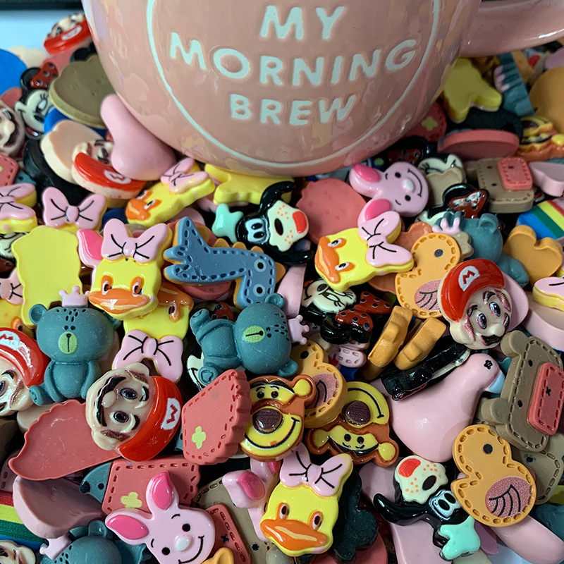 卡通头像树脂diy配件 立体饰品手工儿童头饰材料手机壳装饰贴片