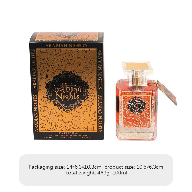 El perfume de mujer transfronterizo de comercio exterior dura 100 ml de incienso de madera, el perfume árabe de Oriente medio, el perfume de renombre masculino
