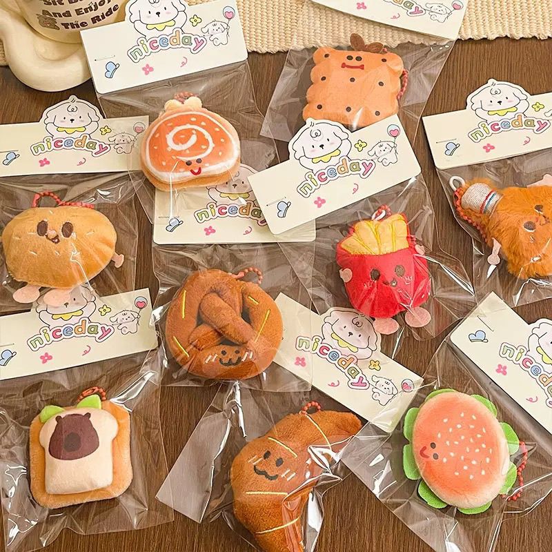 Small Gift Items Wholesale for Events, Cute Food Plush Doll Pendants, Decorative Toys, Backpack Accessories, Keychains, Wedding Favors
