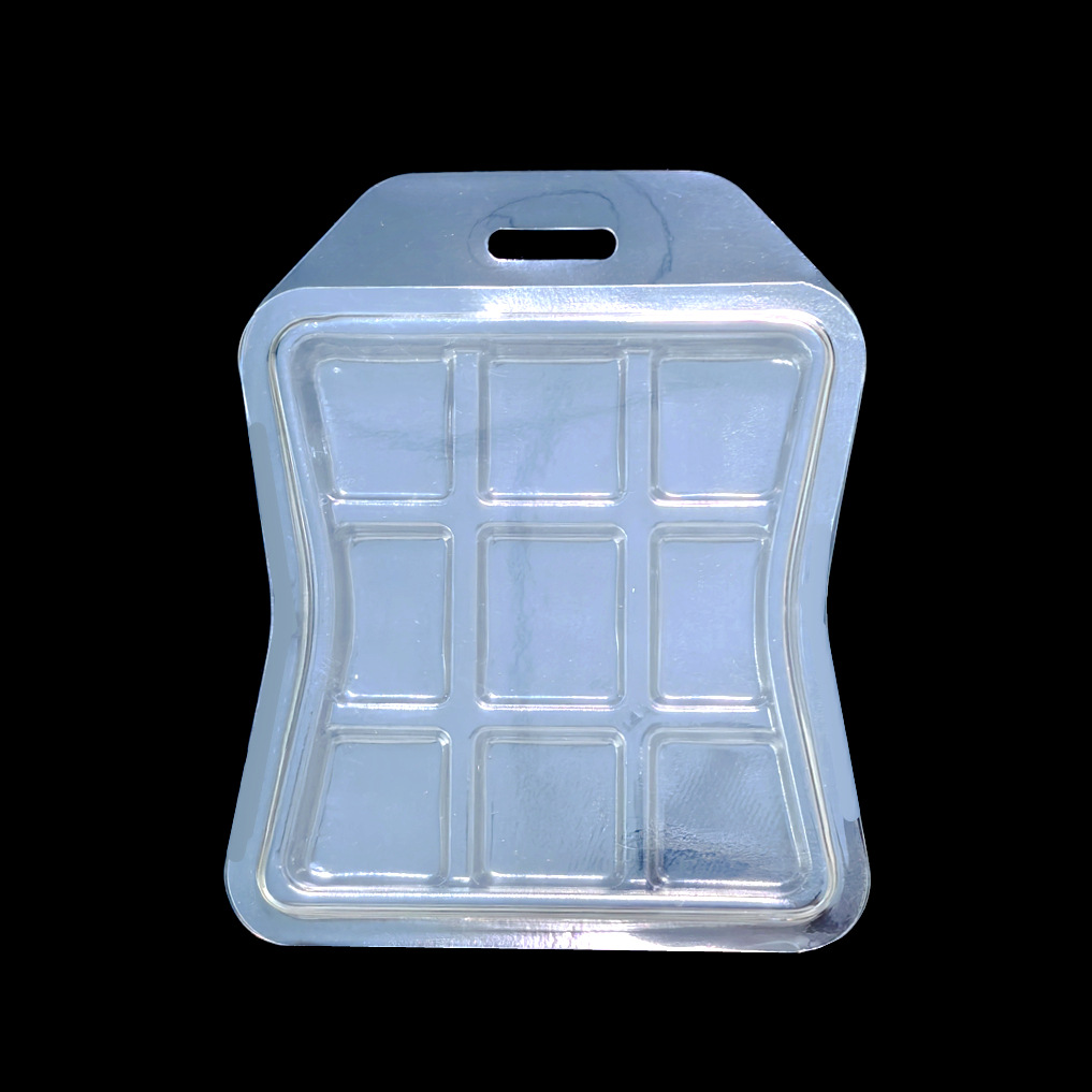 6-rejilla cera fragante fusión caja de embalaje transparente sala de aromaterapia vela caja de plástico caja de la fragancia del hogar