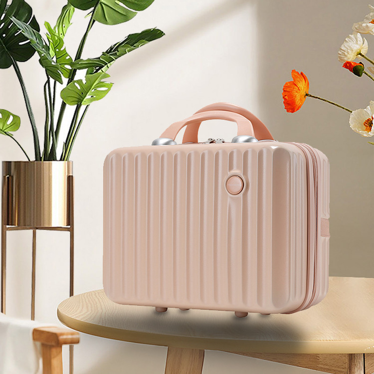 Suitcase 14inch Small Luggage Case, Cosmetic Case, Hard-Shell Makeup Bag, Souvenir Gift Box, Lightweight Storage Box, Gift Box