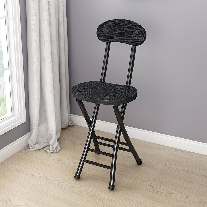 Silla plegable silla de comedor casera silla de descanso de ocio silla de respaldo de dormitorio taburete silla portátil para adultos